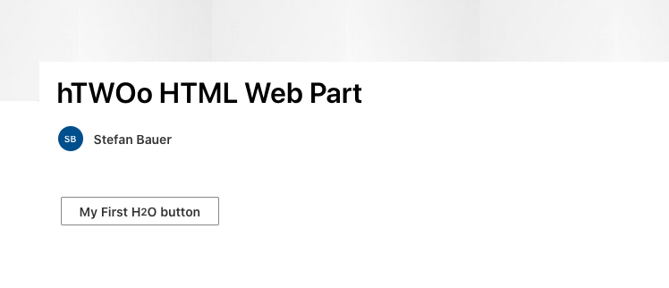 Standard button on the web part